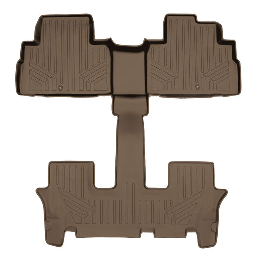 SMARTLINER AUTO™ Custom Fit Floor Liners For 2020-2025 Kia Telluride with 2nd Row Bucket Seat No Center Console with in between Coverage