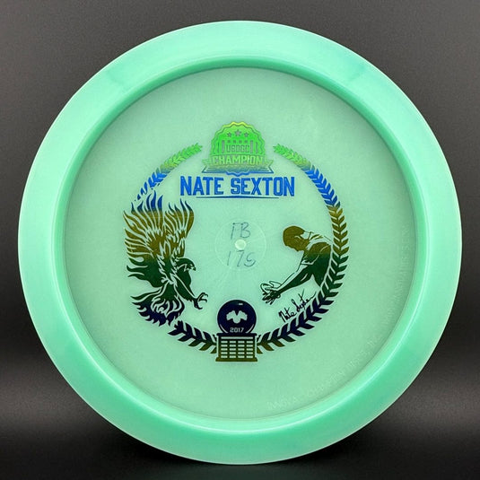 2017 Glow Champion Firebird (Penned) - Nate Sexton Bottom Stamp - Mint Seafoam Blue