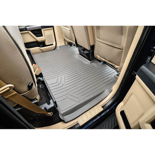 SmartCoverage™ Custom Fit Floor Liners For 2015-2025 Ford F-150 SuperCrew Cab with 1st Row Bench Seat No 2nd Row Underseat Storage (Vinyl Flooring)