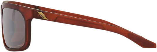 100% Hakan Sunglasses - Rootbeer - Silver Mirror 61036-139-75