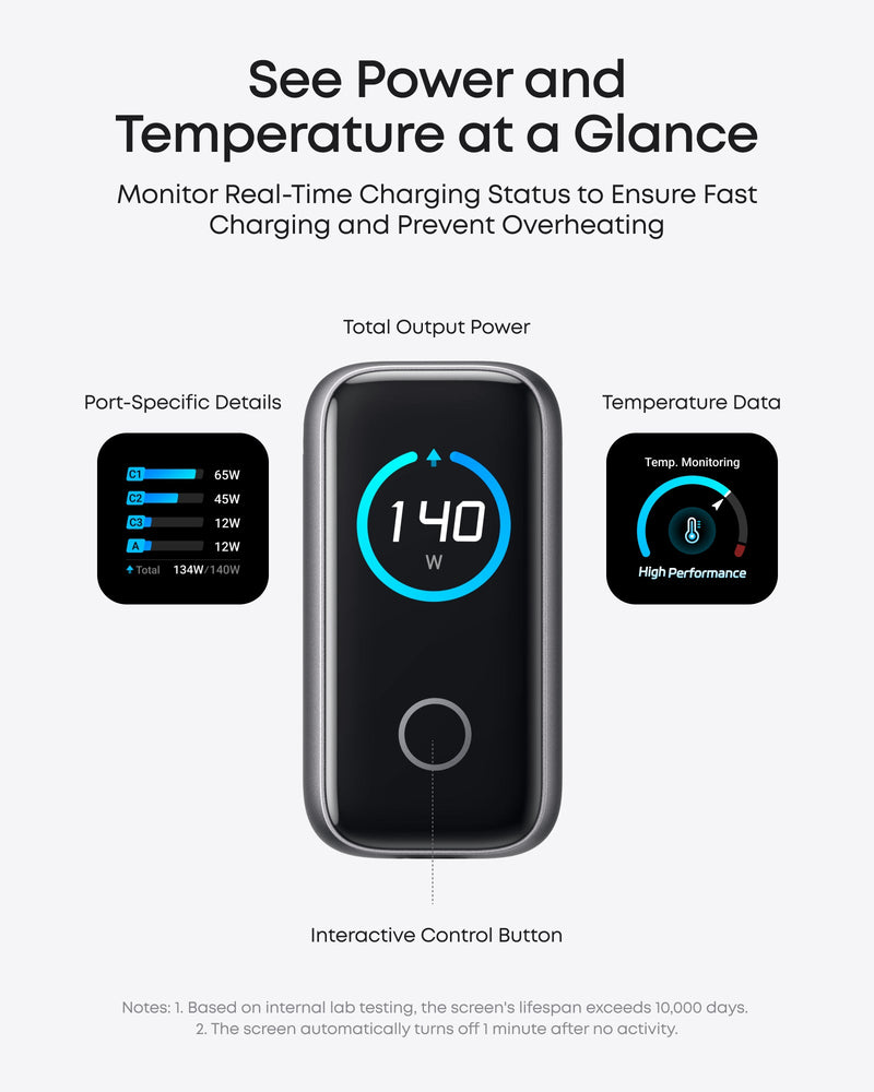 Load image into Gallery viewer, Anker Charger (140W, 4-Port, PD 3.1) with USB-C Cable
