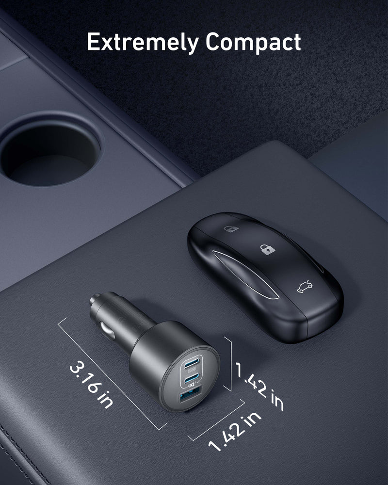 Load image into Gallery viewer, Anker Nano Car Charger (167.5W, 3 Ports)
