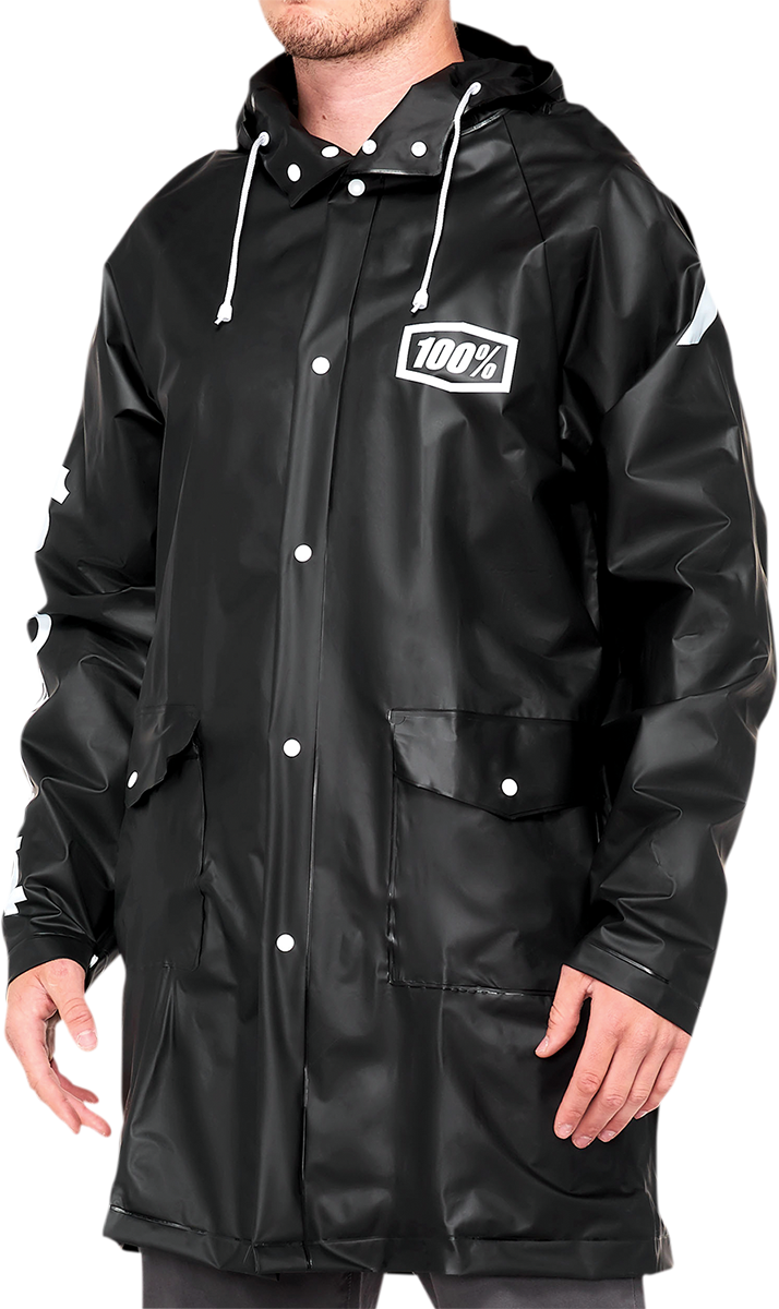 Load image into Gallery viewer, 100% Torrent Raincoat - Black - Large 20040-00002
