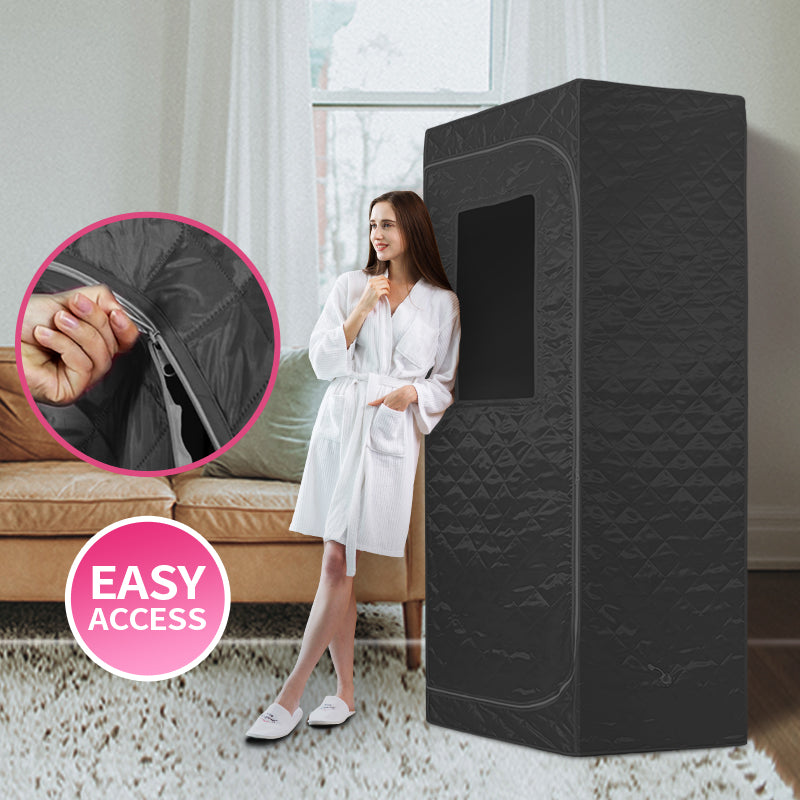 Load image into Gallery viewer, Blisspod Portable Personal Full Body 60 Min Rapid Steam Sauna | Pentagonal | Grey | Powerful 1600 Watts | 3.6L Stronger Steamer | 90X90X190cm
