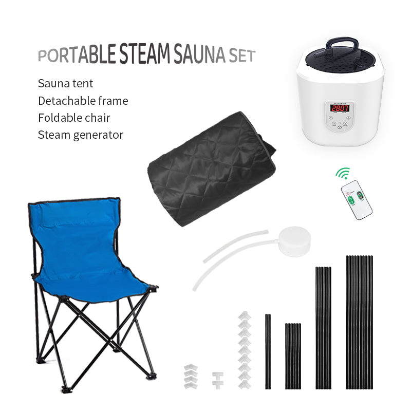 Load image into Gallery viewer, Blisspod Portable Personal Full Body 60 Min Rapid Steam Sauna | Pentagonal | Grey | Powerful 1600 Watts | 3.6L Stronger Steamer | 90X90X190cm
