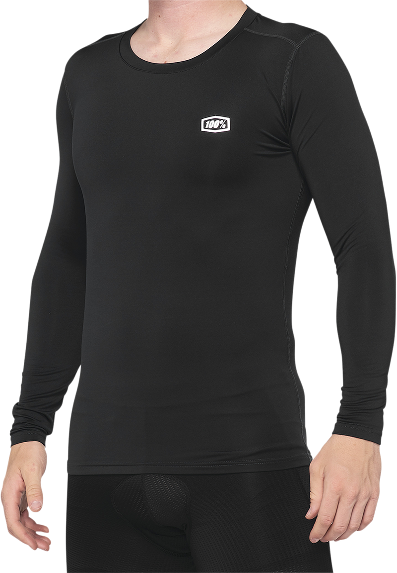 Load image into Gallery viewer, 100% Basecamp Jersey - Long-Sleeve - Black - Medium 40045-00001
