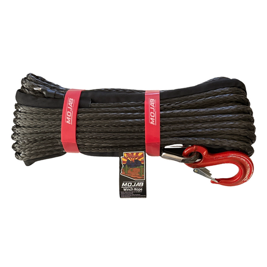 3/8'' x 85' Synthetic Winch Rope with forged winch hook