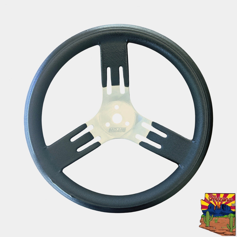Load image into Gallery viewer, MOJAB 13" Aluminum Steering Wheel – 3-Bolt Pattern (Extended coating spokes)

