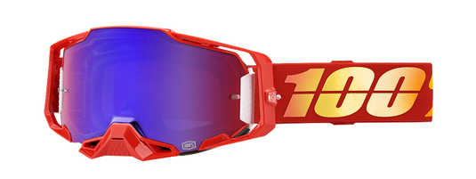 100% Armega Goggles - Nuketown - Red/Blue Mirror 50005-00020