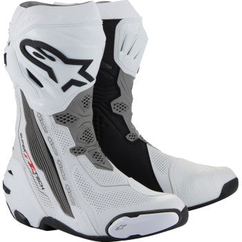 ALPINESTARS Supertech R Vented Boots - White/Gray/Black - US 10.5 / EU 45 2220121-2024-45