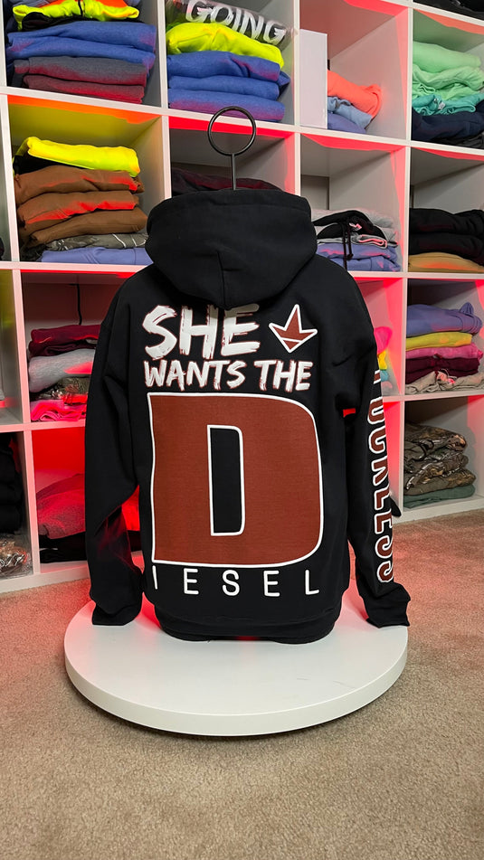 She Wants the Diesel Hoodie