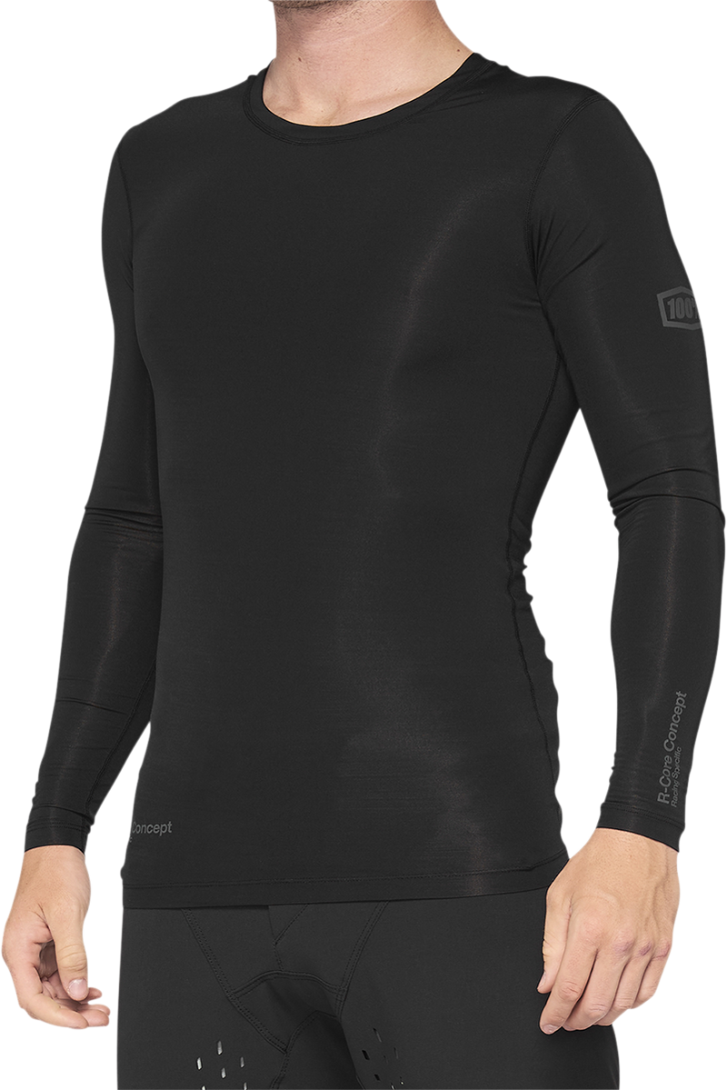 Load image into Gallery viewer, 100% R-Core Concept Long-Sleeve Jersey - Black - Medium 40004-00001
