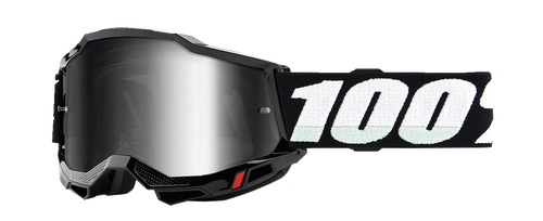 100% Accuri 2 Junior Goggles - Black - Silver Mirror 50025-00010
