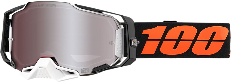 Load image into Gallery viewer, 100% Armega Goggles - Blacktail - HiPER Silver Mirror 50003-00002
