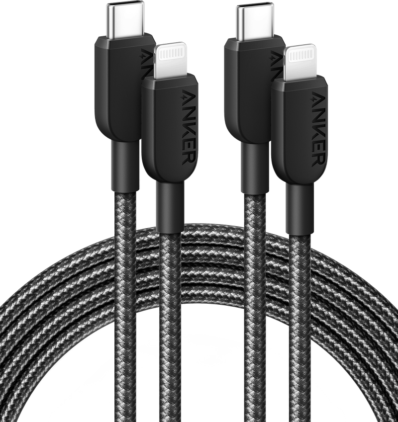 Load image into Gallery viewer, Anker <b>310</b> USB-C to Lightning Cable (6 ft, 2-Pack)
