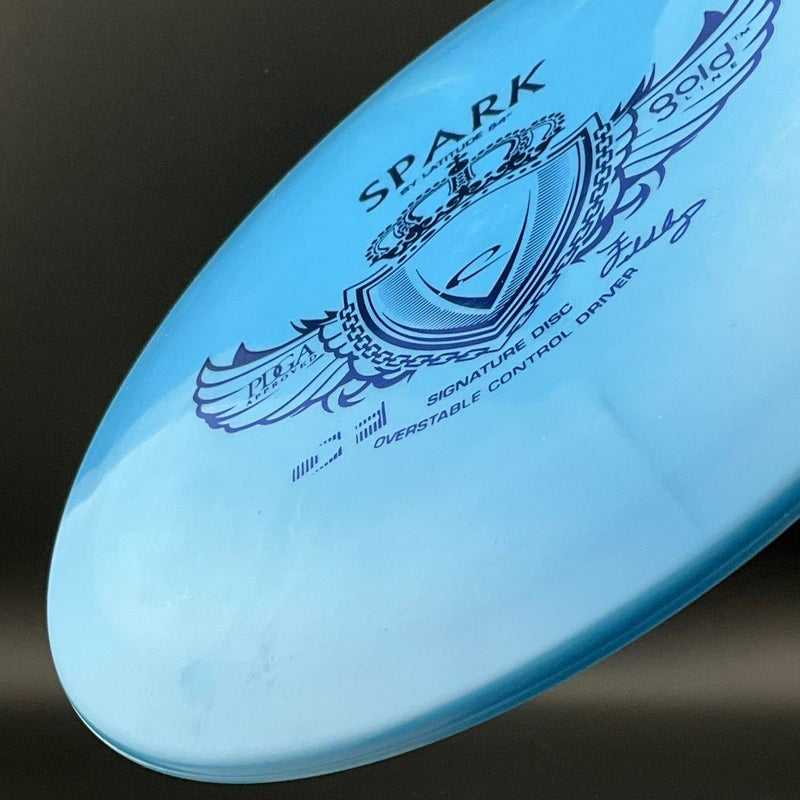 Load image into Gallery viewer, Gold Spark - PFN - Dave Feldberg Signature - Wings Stamp
