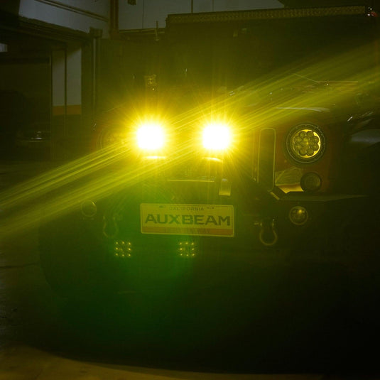 5 Inch 110W White/Amber Spot Light LED Driving Lights for Dodge Ram 1500/2500/3500