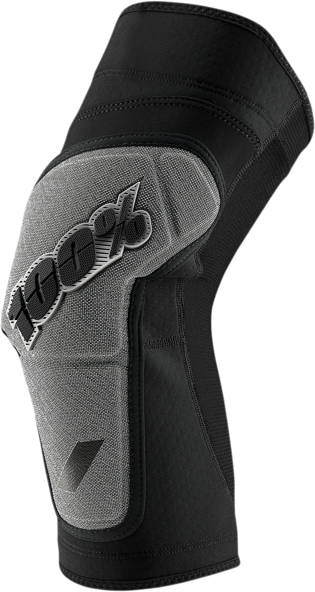 Load image into Gallery viewer, 100% Ridecamp Knee Guards - Black/Gray - Medium 70001-00002

