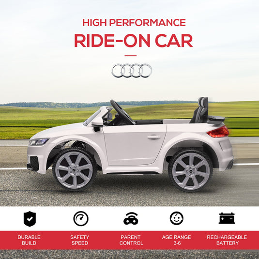 6V Audi TT RS Kid Electric Sports Car with Remote Control Ride-On