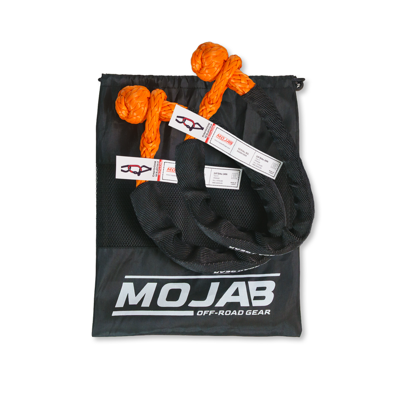 Load image into Gallery viewer, Soft Shackle 3/8'' x 24” with sleeve and bag (Set of 2 Shackles) (Lifetime Warranty)
