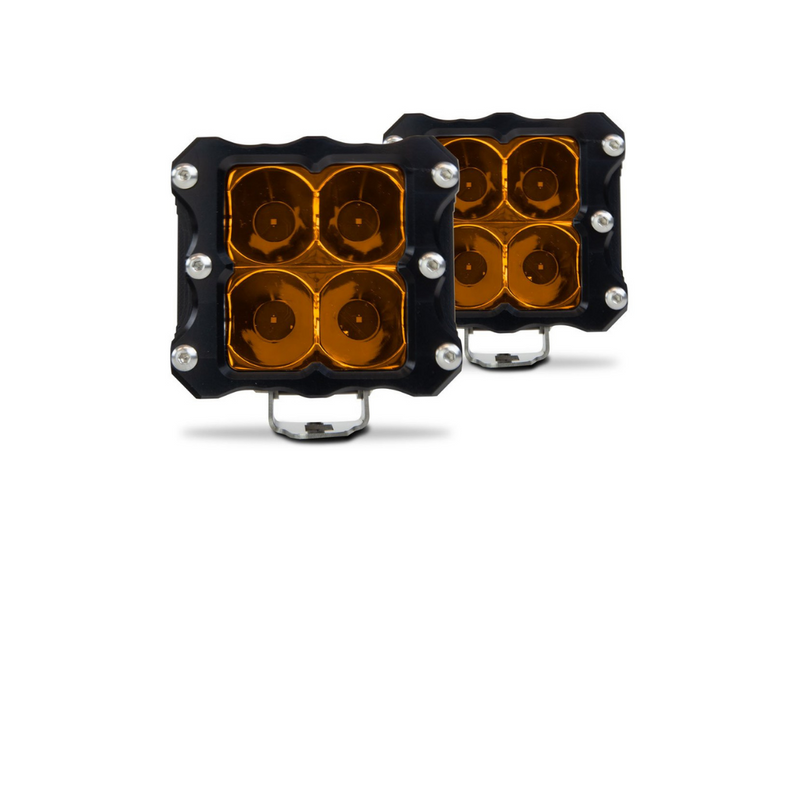 Load image into Gallery viewer, Quattro Amber LED Pod Light- 2 Pack
