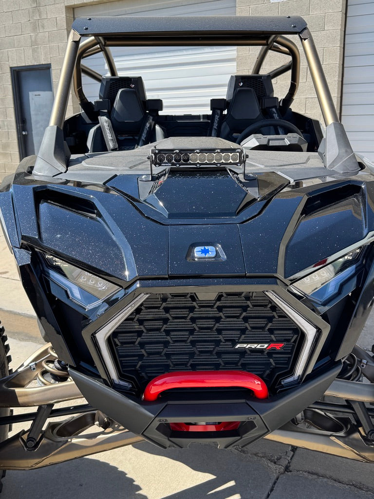 Load image into Gallery viewer, Polaris Pro R 10" Hood Mount LED Light Bar Kit (2024-2025)

