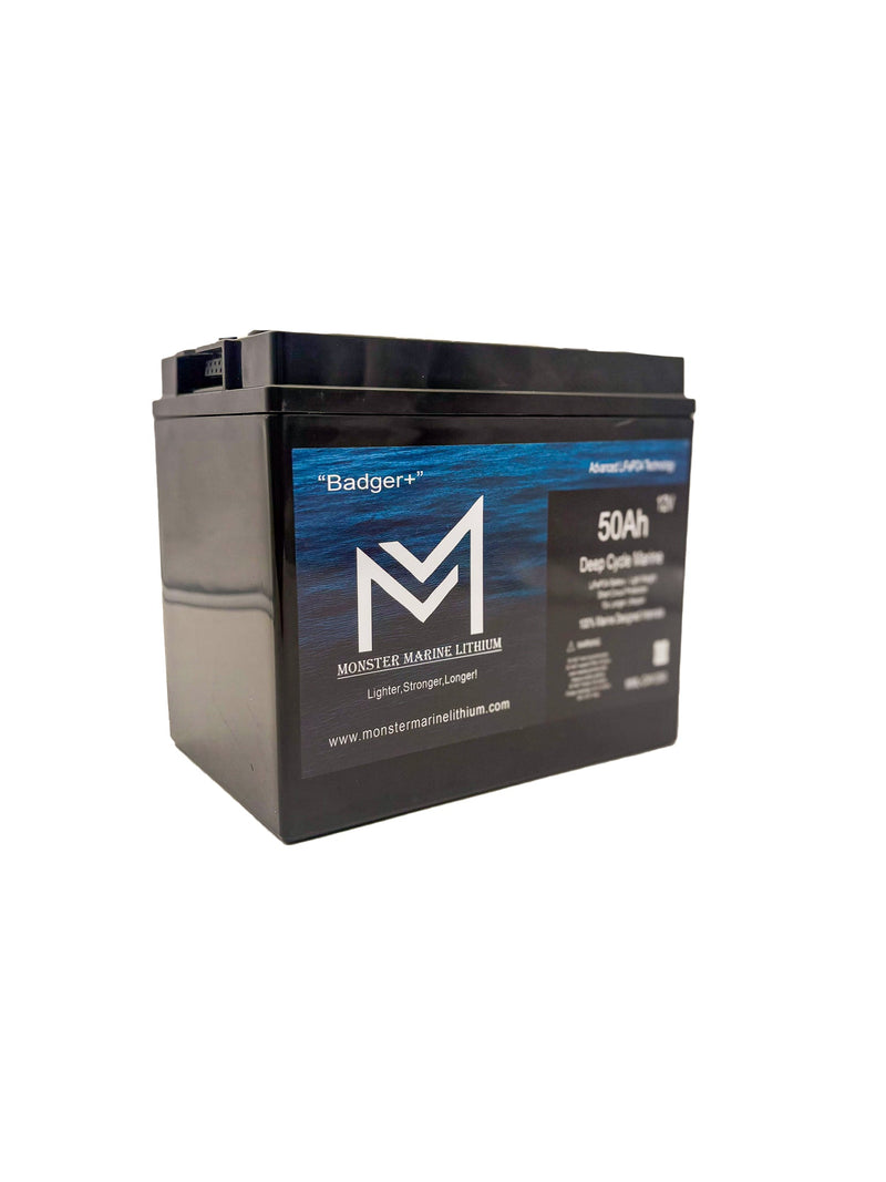 Load image into Gallery viewer, 12v 50Ah Deep Cycle Lithium Marine Battery "Hyena" - MML-CW1250
