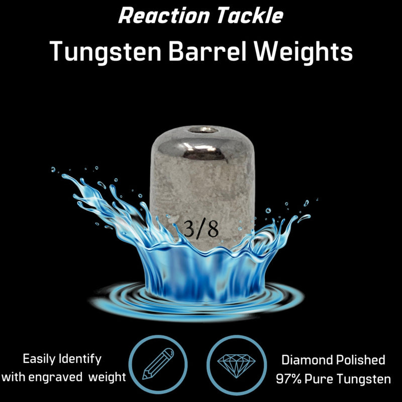 Load image into Gallery viewer, Reaction Tackle Tungsten Barrel Weights
