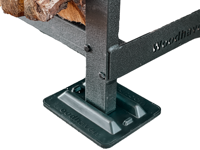 Load image into Gallery viewer, 8 ft Steel Firewood Rack The Woodhaven
