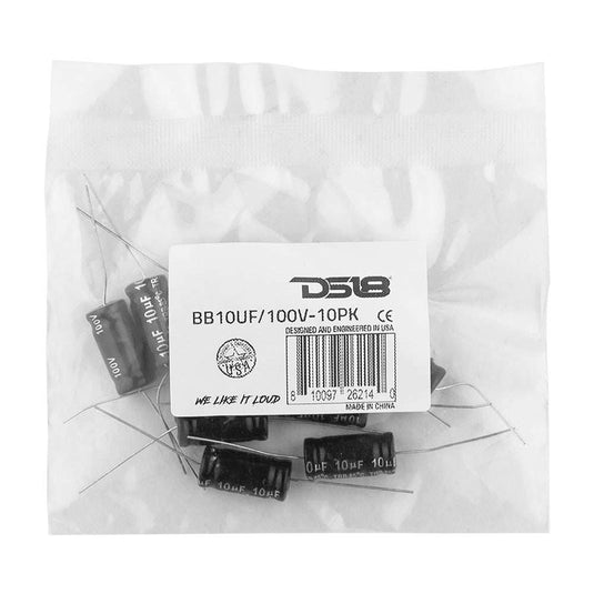 DS18 BB10UF/100V-10PK Bass Blocker 4KHz @ 4 ohms or 2KHz @ 8 ohms 6DB/OCT Driver 10PCK - Skoutley Outdoors LLC