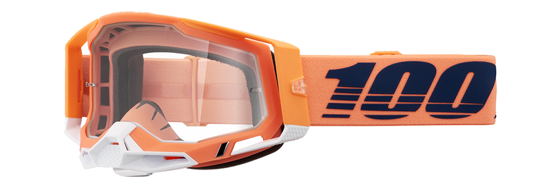 Load image into Gallery viewer, 100% Racecraft 2 Goggles - Coral - Clear 50009-00018
