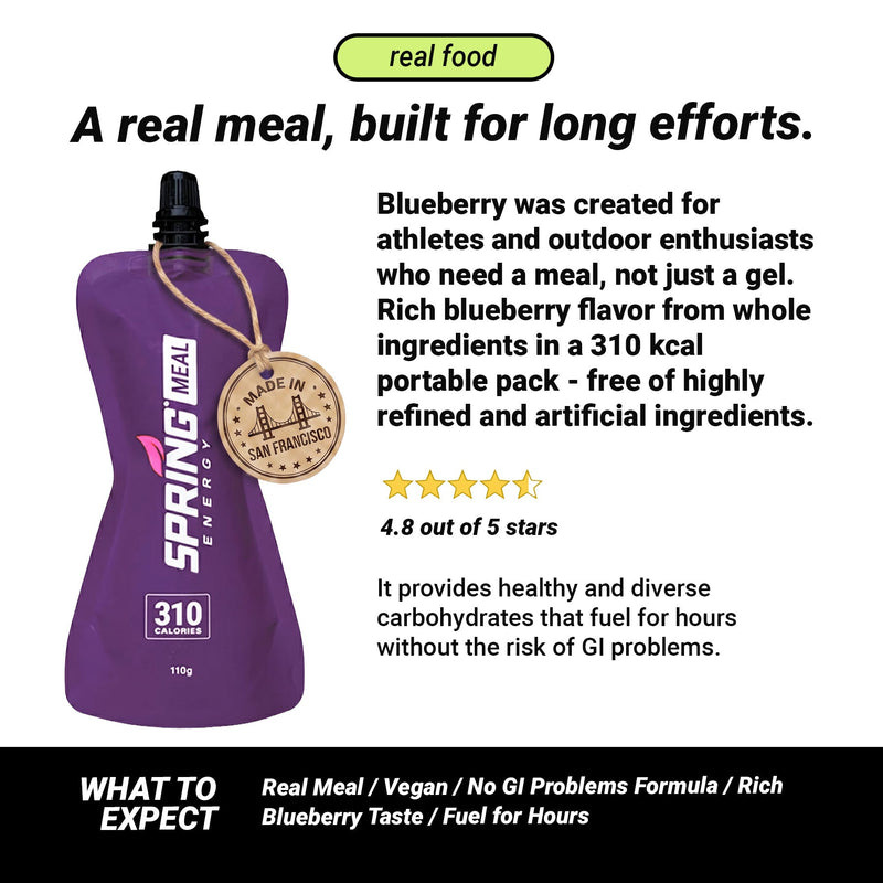 Load image into Gallery viewer, Blueberry Endurance Meal (Vegan) 310 Kcal
