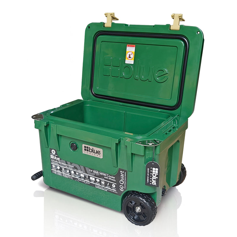Load image into Gallery viewer, 60 Quart Ice Vault Roto-Molded Cooler with Wheels

