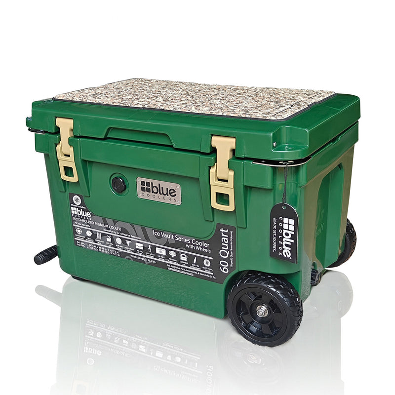 Load image into Gallery viewer, 60 Quart Ice Vault Roto-Molded Cooler with Wheels
