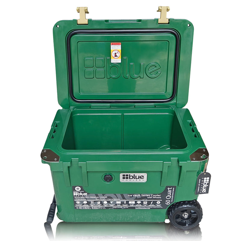 Load image into Gallery viewer, 60 Quart Ice Vault Roto-Molded Cooler with Wheels
