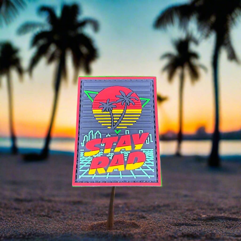 Load image into Gallery viewer, STAY RAD PVC Patch - Hook N Loop
