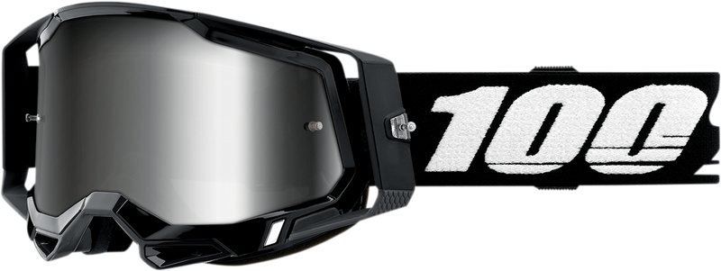 Load image into Gallery viewer, 100% Racecraft 2 Goggles - Black - Silver Mirror 50010-00001

