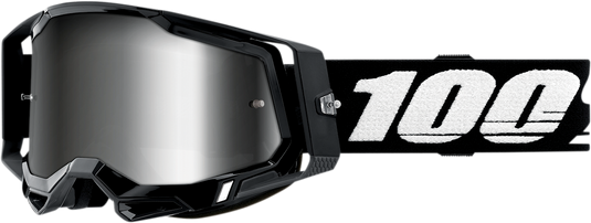 100% Racecraft 2 Goggles - Black - Silver Mirror 50010-00001