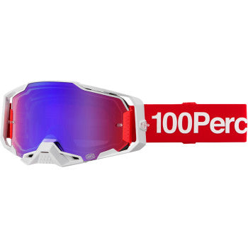 100% Armega Goggle - Corbin - Red/Blue Mirror Lens  50005-00040
