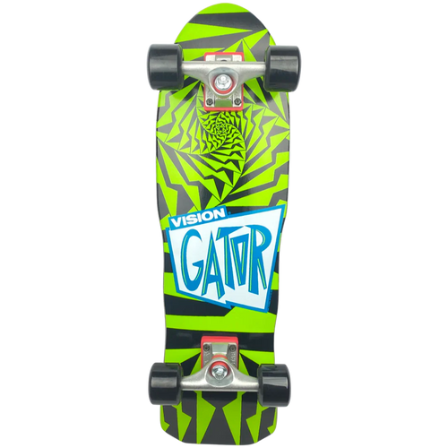 Vision Gator II Mini Cruiser Complete - 8″ Black/Green
