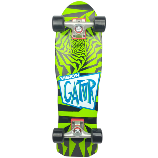Vision Gator II Mini Cruiser Complete - 8″ Black/Green