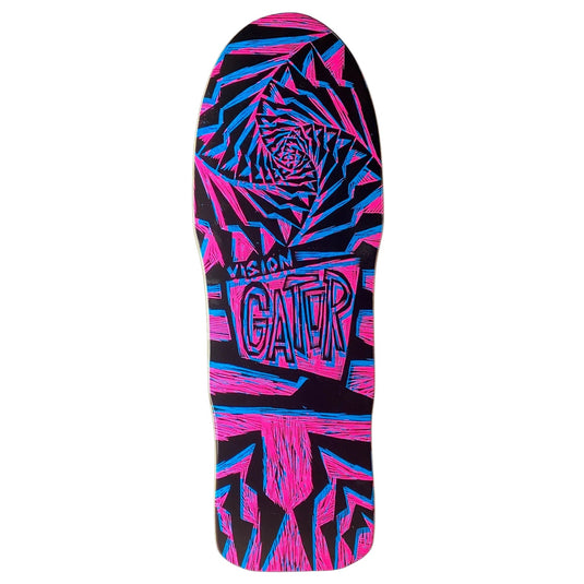 Vision Gator II Woodcut Art By Sean Starwars Deck - 10.25″ Pink/Black