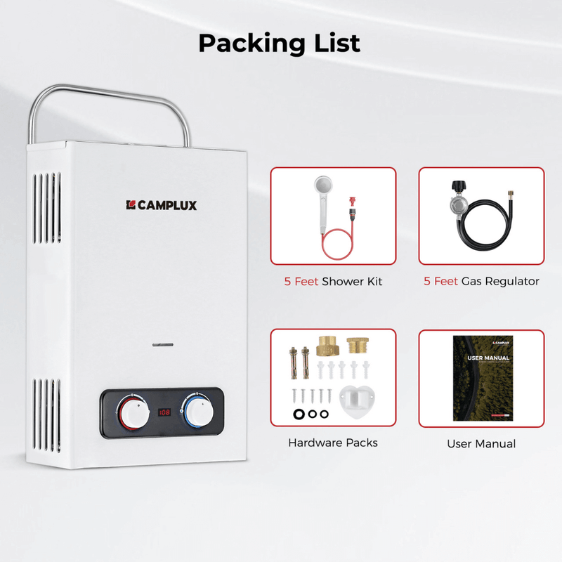 Load image into Gallery viewer, Camplux BD158 Tankless Propane Water Heater Portable
