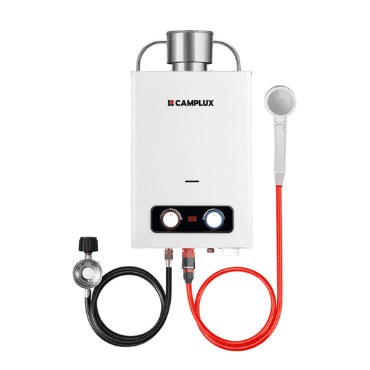 1.58 GPM Outdoor Propane Hot Water Heater with Rain Cap - Skoutley Outdoors LLC