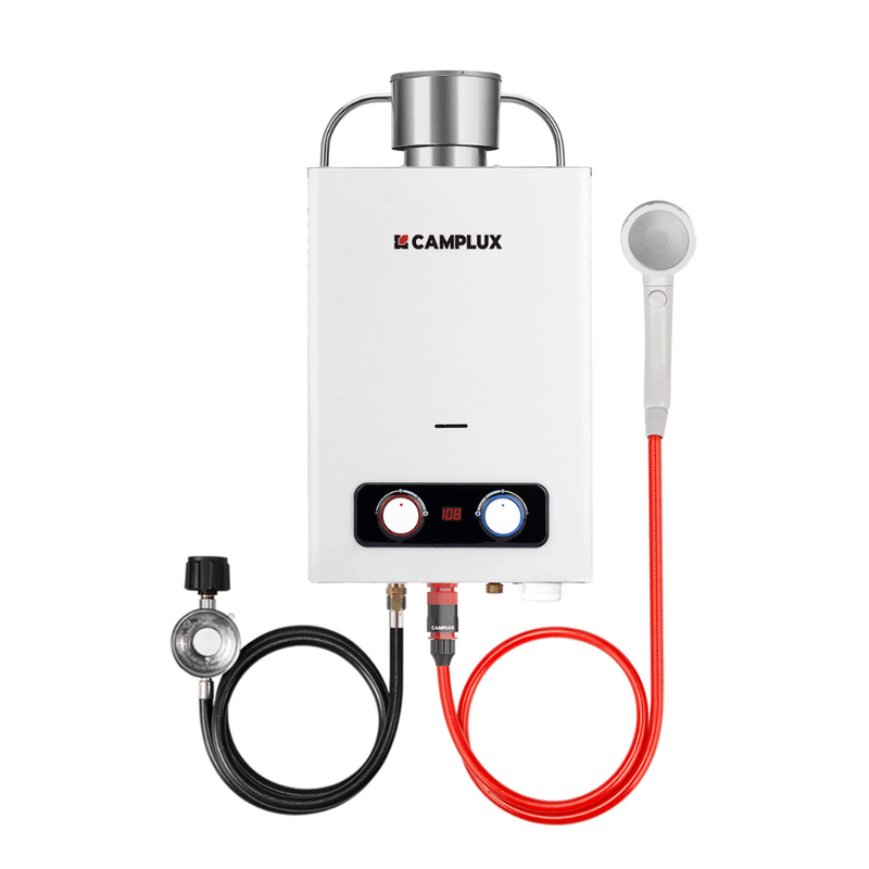 Load image into Gallery viewer, Camplux BD158C Tankless Propane Water Heater With Rain Cap
