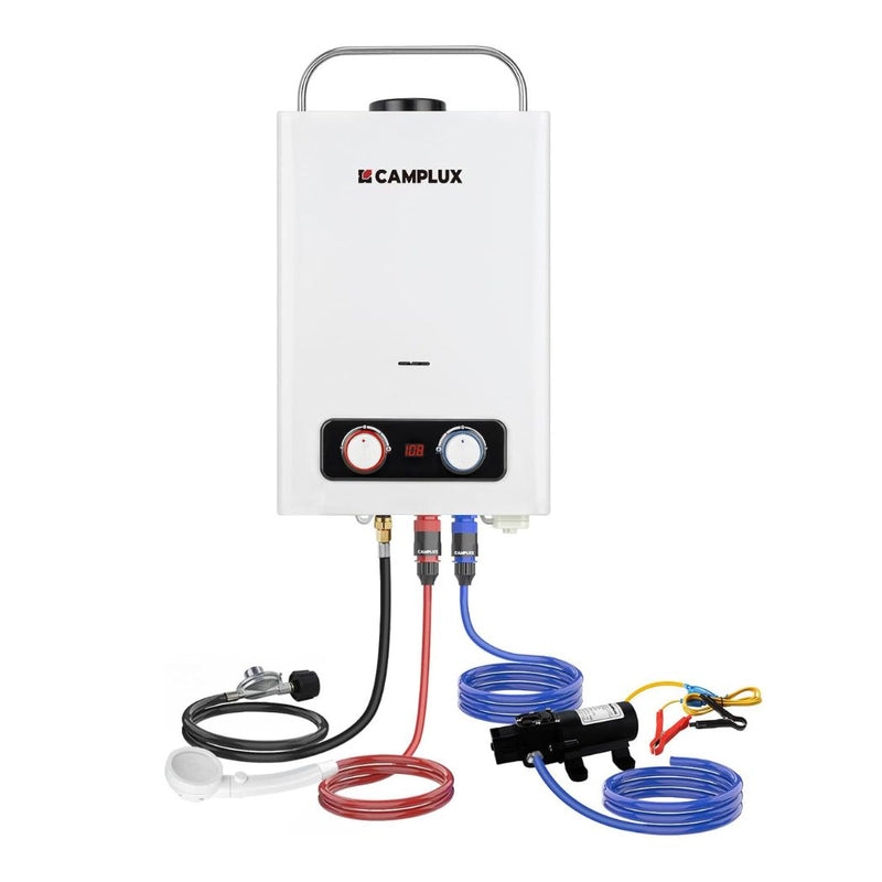Load image into Gallery viewer, Camplux BD158P43 Tankless Propane Water Heater Pump Kit

