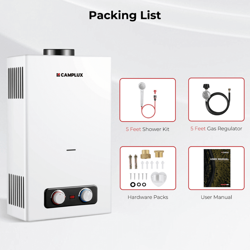 Load image into Gallery viewer, Camplux BD264 Tankless Propane Water Heater Portable
