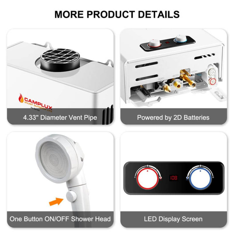 Load image into Gallery viewer, Camplux BD422 On Demand Water Heater Propane
