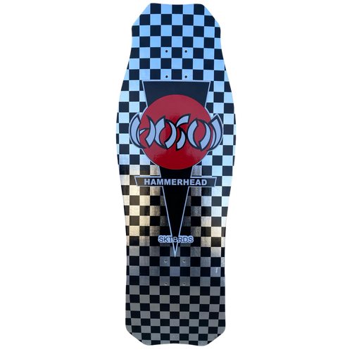 Hosoi O.G. Hammerhead Checkerboard Limited Colorway Deck - 10.5″ Silver Foil