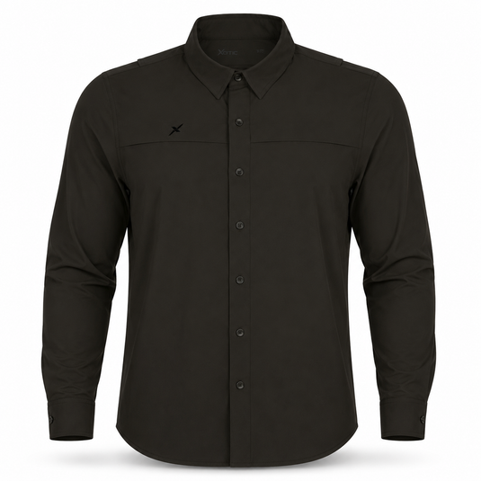 Long Sleeve Solid Lifestyle Button Down w/ REPEL-X
